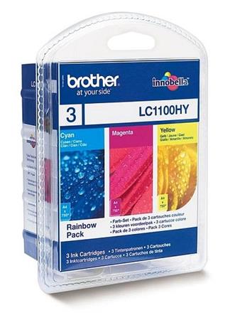 Brother LC-1100HY sada inkoust - magenta, yellow, cyan