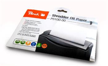 PEACH olejov papr pro drbu skartovaek Shredder Service Kit PS100-00, 12 list