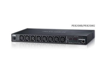 ATEN PE8208 20A/16A 8 vstup 1U s menm zsuvek a pepnnm eco PDU Vstup C20 Vstup 7xC13 1x C19