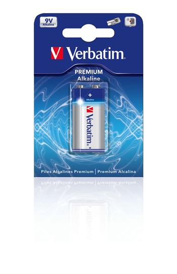 VERBATIM baterie 9V Alkalick blister 1ks