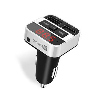 CONNECT IT InCarz Bluetooth transmitter,USB nabjeka, Handsfree, pehrva, STBRN