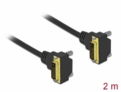 Delock Kabel DVI 24+1, zstrckov, pravohl, na 24+1 zstrckov, pravohl, dlka 2 m