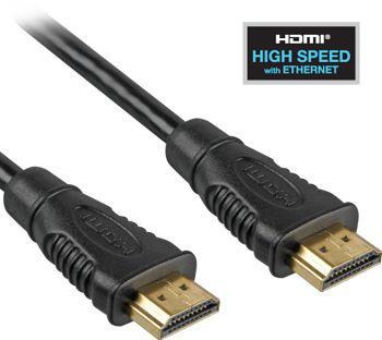 PremiumCord HDMI High Speed + Ethernet kabel, zlacen konektory, 2m 