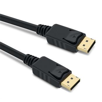 PremiumCord DisplayPort 1.4 ppojn kabel M/M, zlacen konektory, 1m