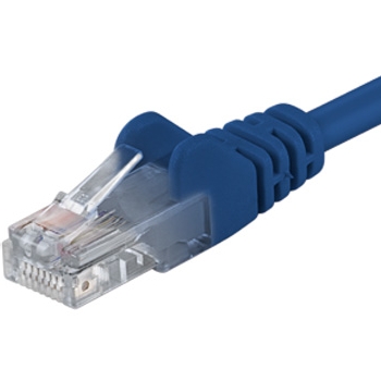 Premiumcord Patch kabel CAT6a S-FTP, RJ45-RJ45, AWG 26/7 2m modr