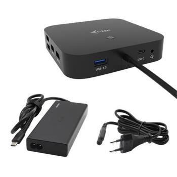 i-tec USB-C HDMI DP Docking Station with Power Delivery 65W + i-tec Universal Charger 77 W