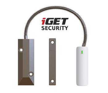 iGET SECURITY EP21 - Bezdrtov magnetick senzor pro elezn dvee/okna/vrata pro alarm iGET SECURITY M5, dosah 1km