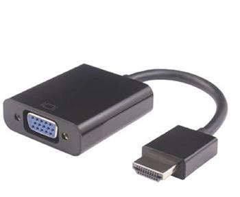 PremiumCord Pevodnk HDMI na VGA se zvukem 3,5mm stereo jack - ern