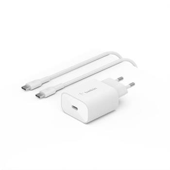 Belkin BOOST CHARGE 25W USB-C Power Delivery PPS nstnn nabjeka + 1m USB-C na USB-C kabel, bl