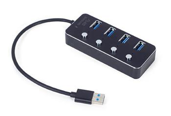 Gembird USB hub 4-port USB 3.1 (Gen 1) hub s vypnai