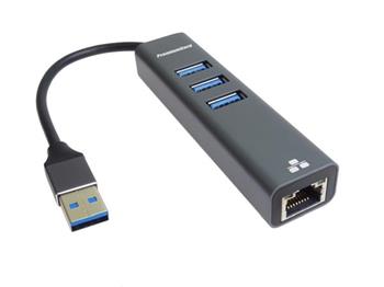PremiumCord adaptr USB3.0 -> LAN RJ45 ETHERNET 10/100/1000 MBIT + 3x USB3.0 port