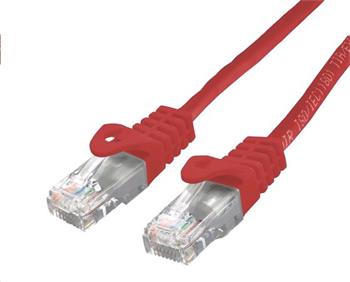 C-TECH Kabel patchcord Cat6, UTP, erven, 0,25m