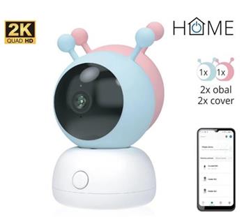 iGET HOME Camera CS2 Baby - bezdrtov kamerov 2K chvika, 2 obaly v balen, detekce ple