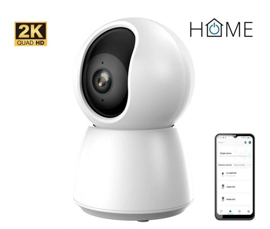 iGET HOME Camera CS4 White - bezdrtov vnitn 2K kamera, Auto tracking, LAN port, zvuk