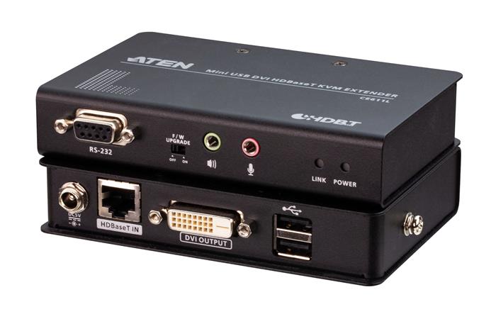 ATEN CE611 Mini USB DVI HDBaseT KVM Extender (1920 x 1200@100m) - Rozbaleno